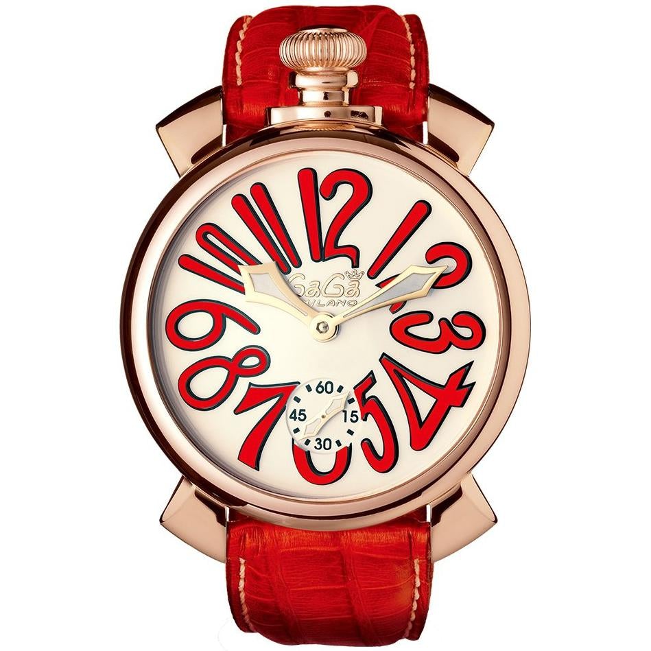 Gaga MilanoMen's Red Manuale Mechanical Watch