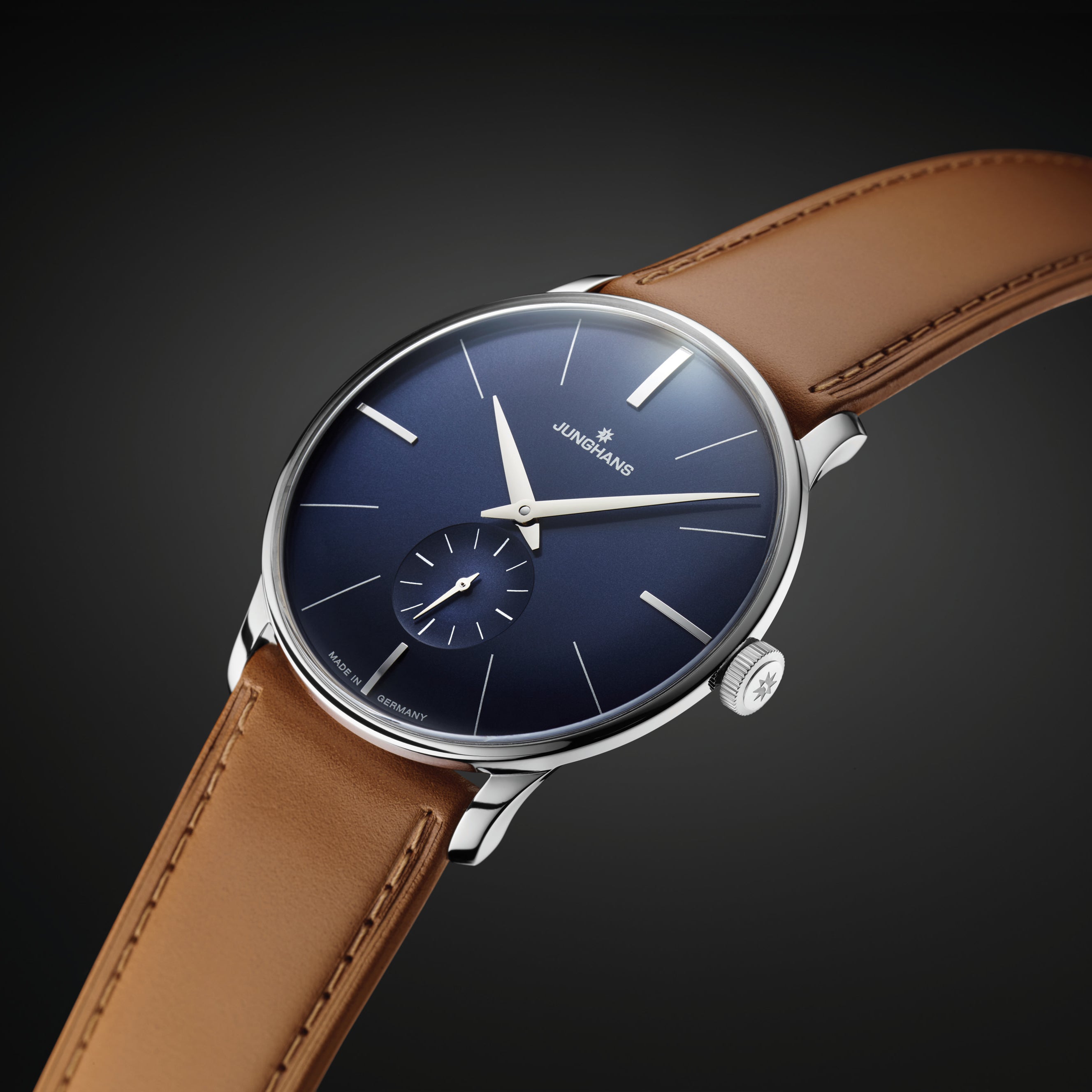 Junghans Meister Manual Winding Men's Blue/Brown Watch