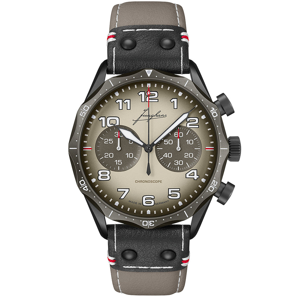 Junghans Meister Pilot Chronoscope Men's Desert Watch