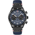 Junghans Meister Pilot Chronoscope Men's Navy Blue Watch