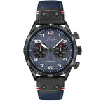 Junghans Meister Pilot Chronoscope Men's Navy Blue Watch