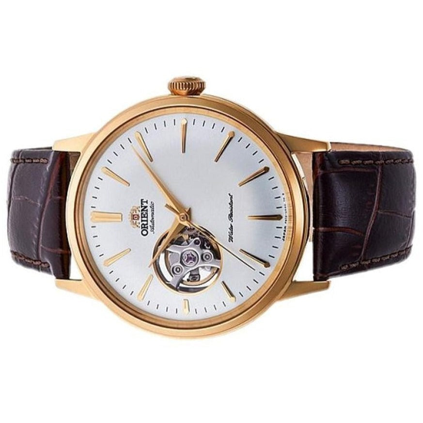 Orient Bambino Open Heart Men's Brown Watch