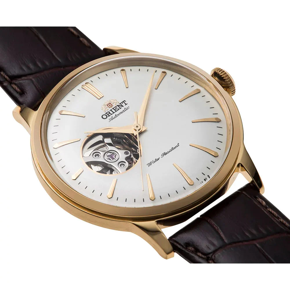 Orient Bambino Open Heart Men's Brown Watch