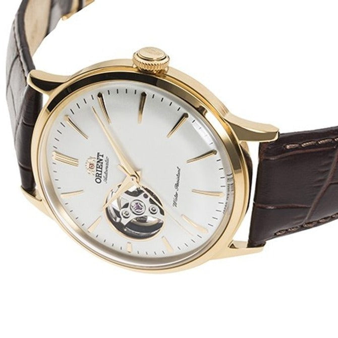 Orient Bambino Open Heart Men's Brown Watch