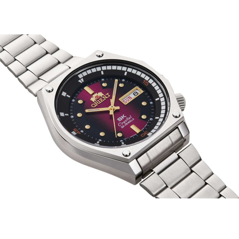 Orient Classic Diver's Men's Red Silver Watch
