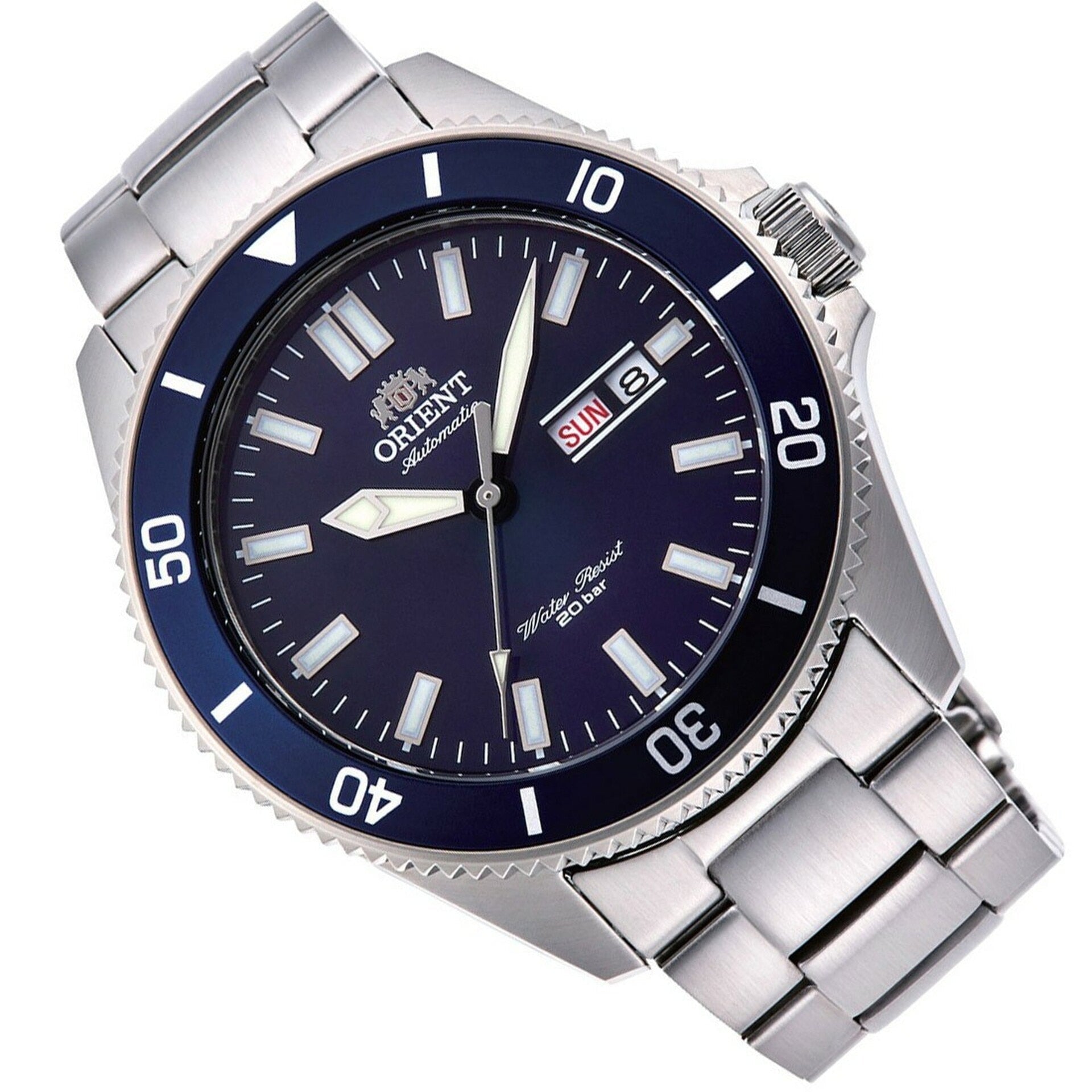 Orient Mako III Men's Silver Watch