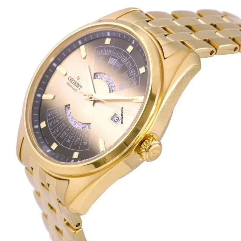 Orient Multi-Year Calendar Men's Gold Watch