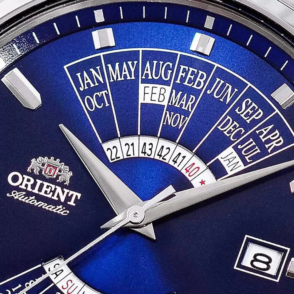 Orient Multi-Year Calendar Men's Silver Watch