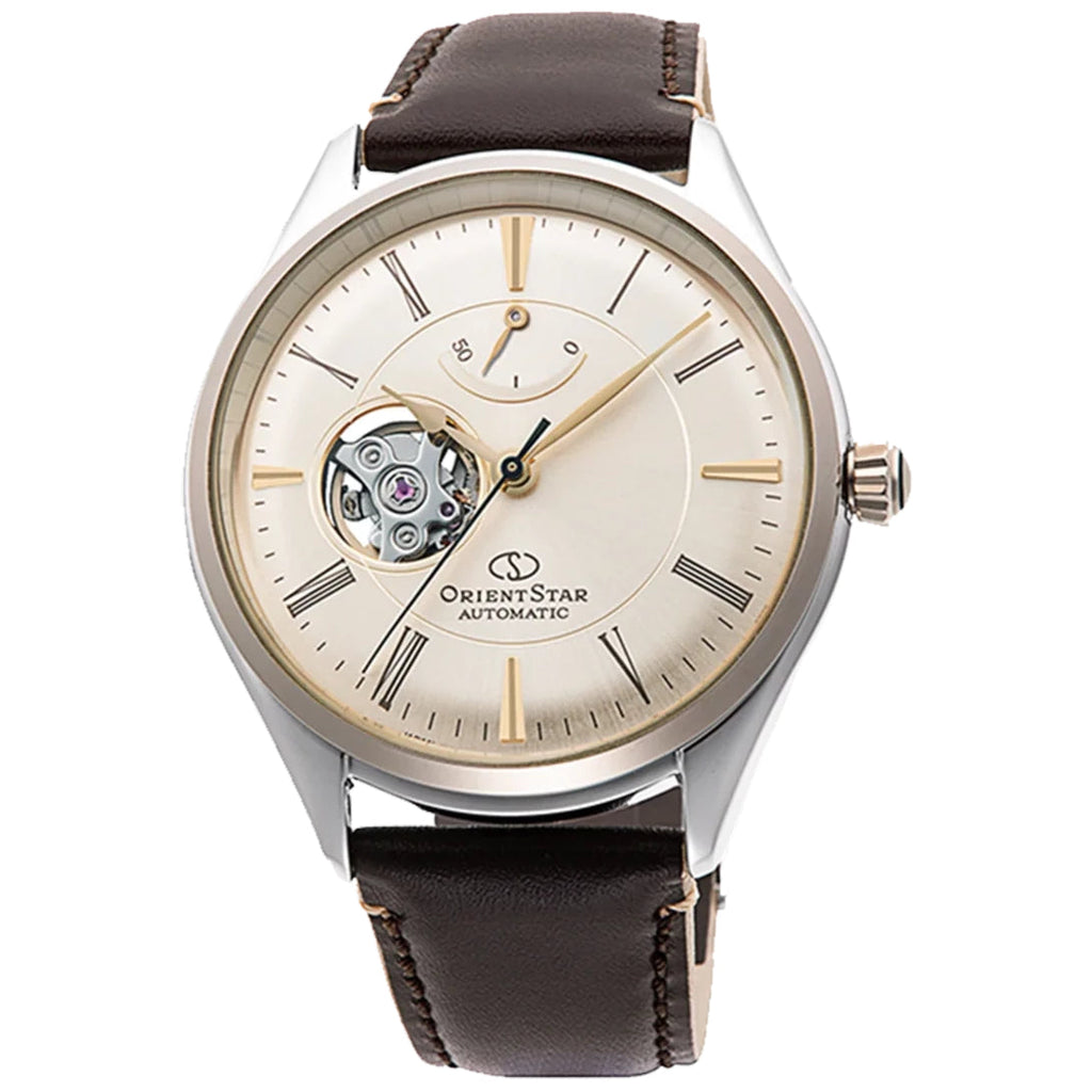 Orient Star Classic Semi Skeleton Men's Brown Watch
