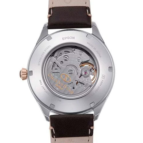 Orient Star Classic Semi Skeleton Men's Brown Watch