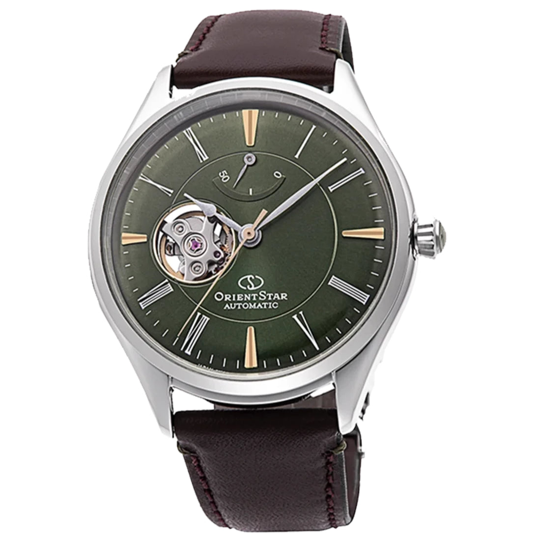Orient Star Classic Semi Skeleton Men's Brown Watch
