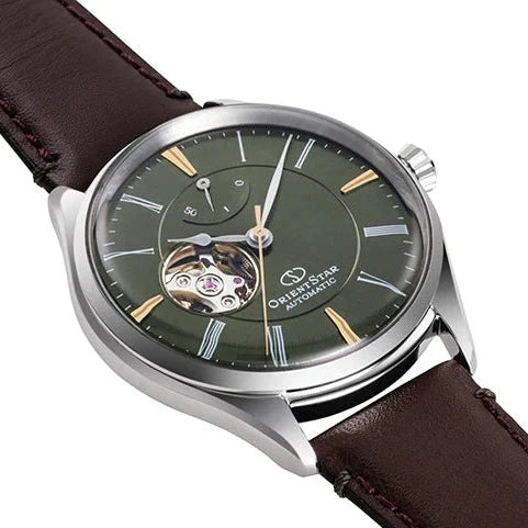 Orient Star Classic Semi Skeleton Men's Brown Watch