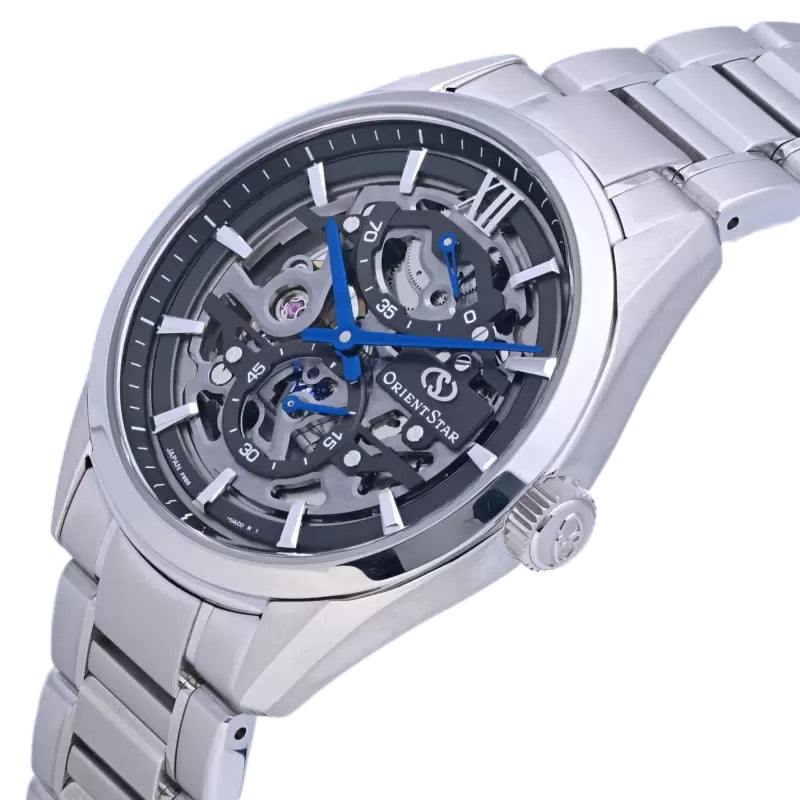 Orient Star Contemporary Full Skeleton Men's Silver Watch