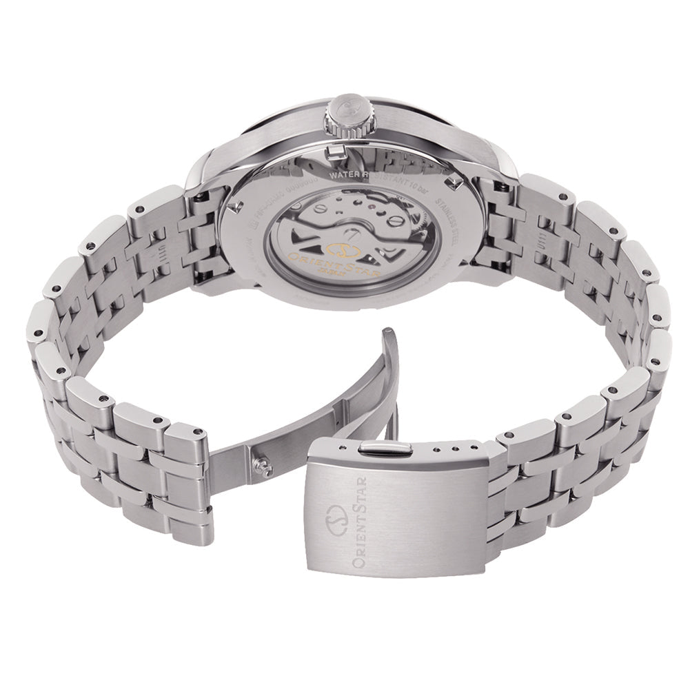 Orient Star Contemporary Layered Skeleton Men's Silver Watch