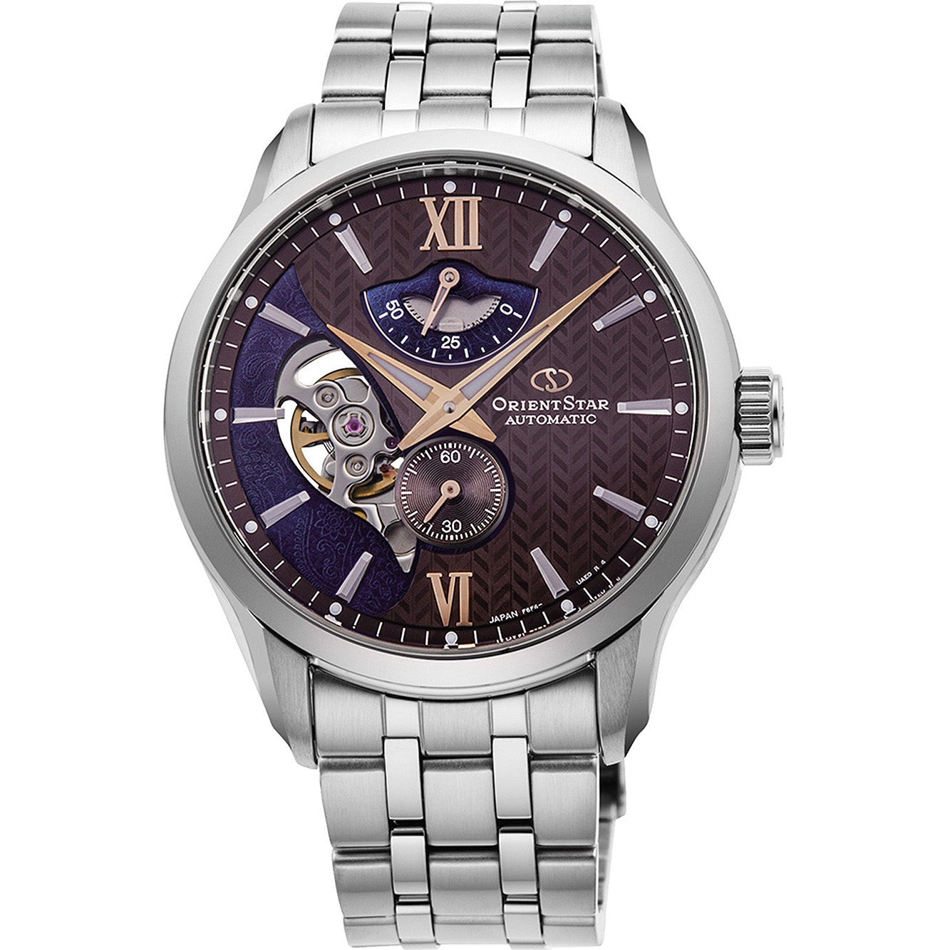 Orient Star Contemporary Layered Skeleton Men's Silver Watch