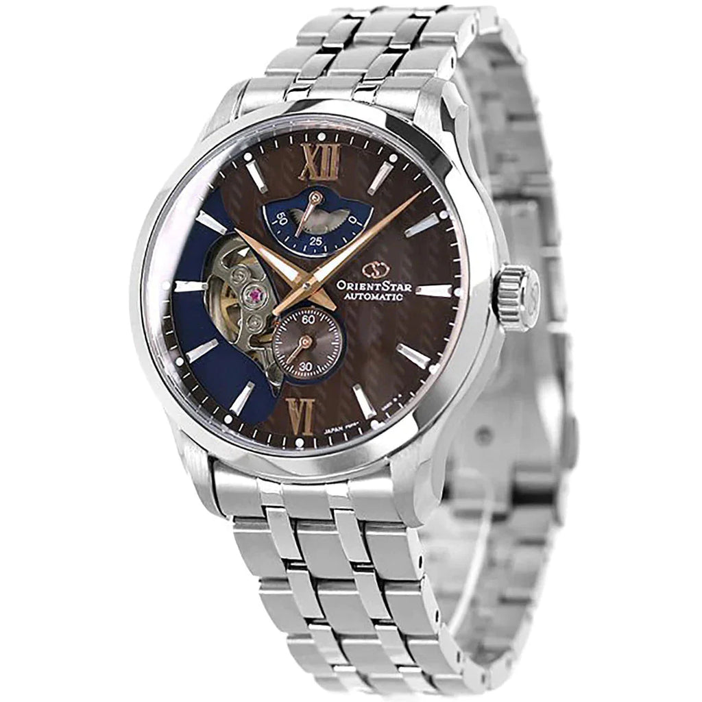 Orient Star Contemporary Layered Skeleton Men's Silver Watch