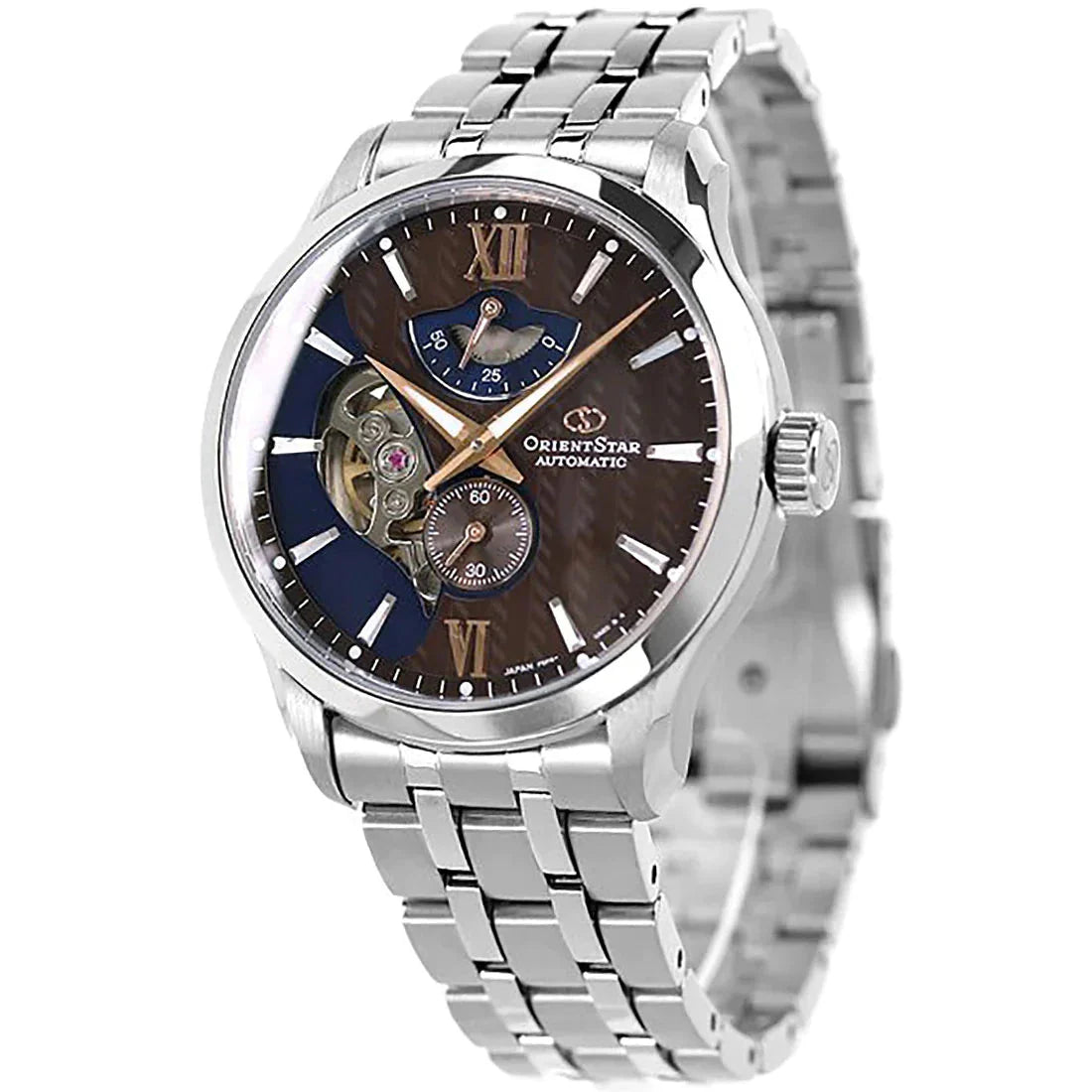 Orient Star Contemporary Layered Skeleton Men's Silver Watch