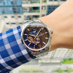 Orient Star Contemporary Layered Skeleton Men's Silver Watch