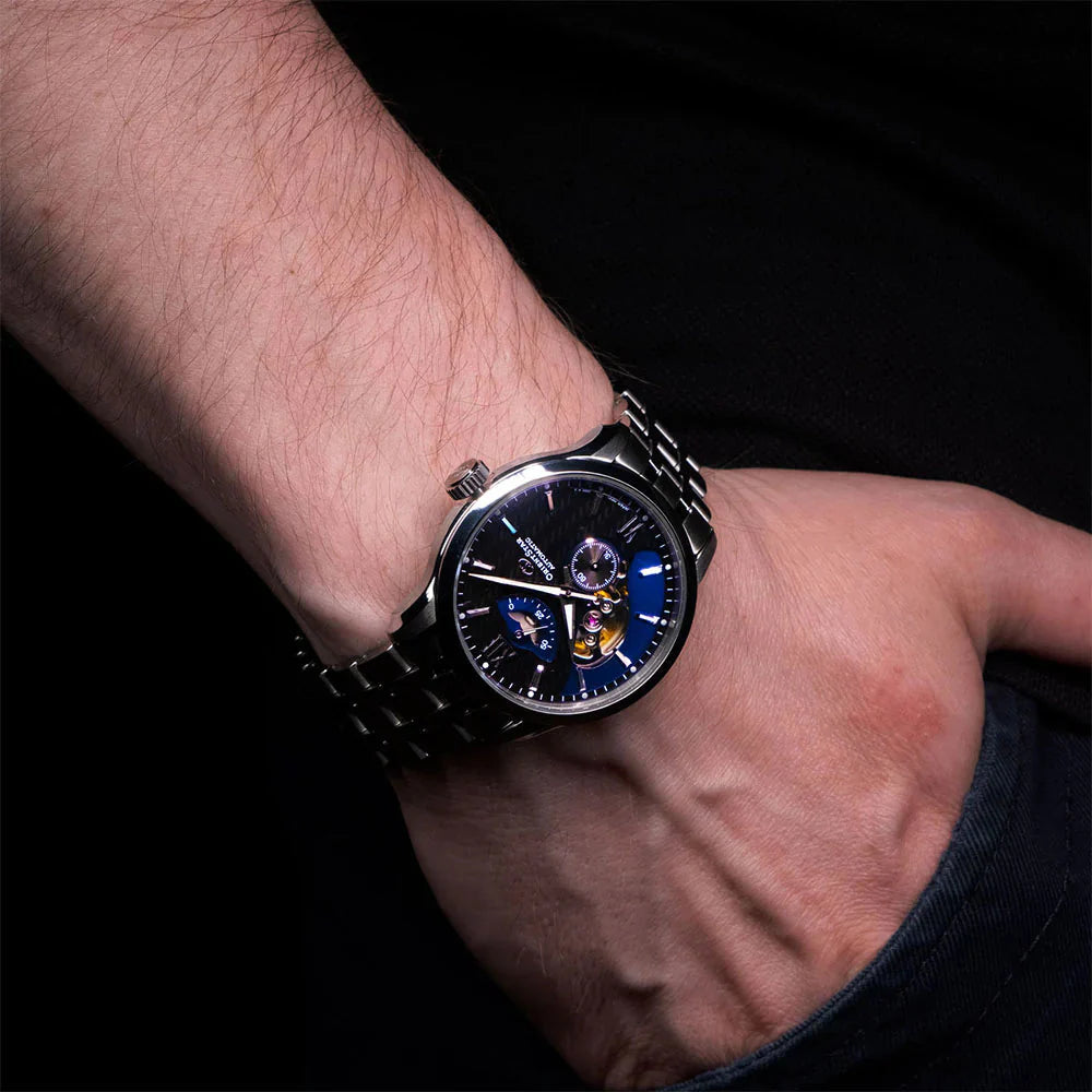 Orient Star Contemporary Layered Skeleton Men's Silver Watch