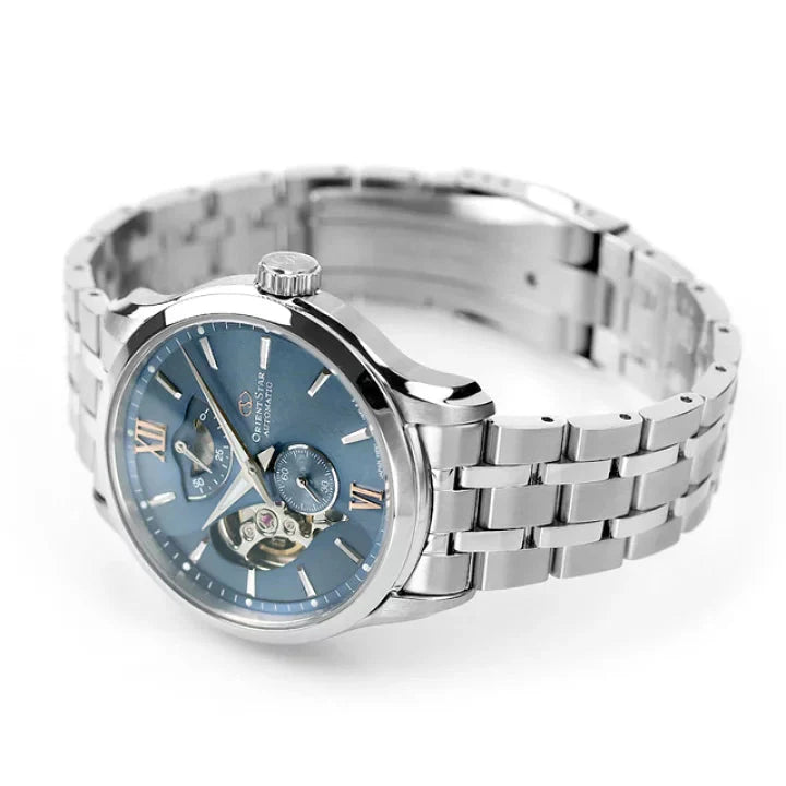 Orient Star Contemporary Layered Skeleton Men's Silver Watch