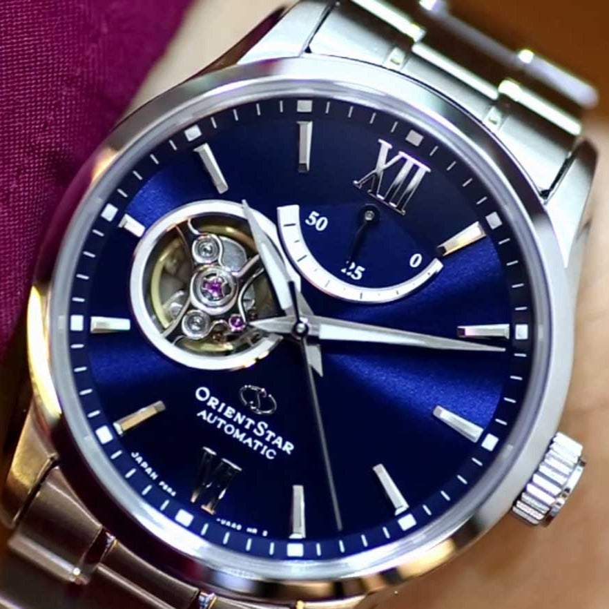 Orient Star Contemporary Open Heart Men's Blue Watch