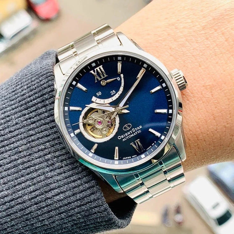 Orient Star Contemporary Open Heart Men's Blue Watch