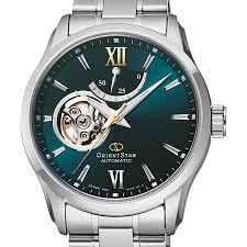 Orient Star Contemporary Open Heart Men's Silver Watch