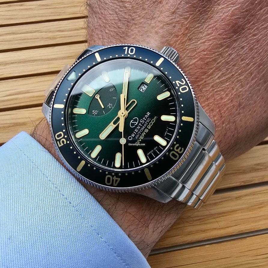 Orient Star Diver's Men's Silver Watch