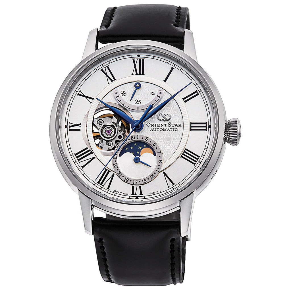 Orient Star Moon Phase Classic Men's Black Watch
