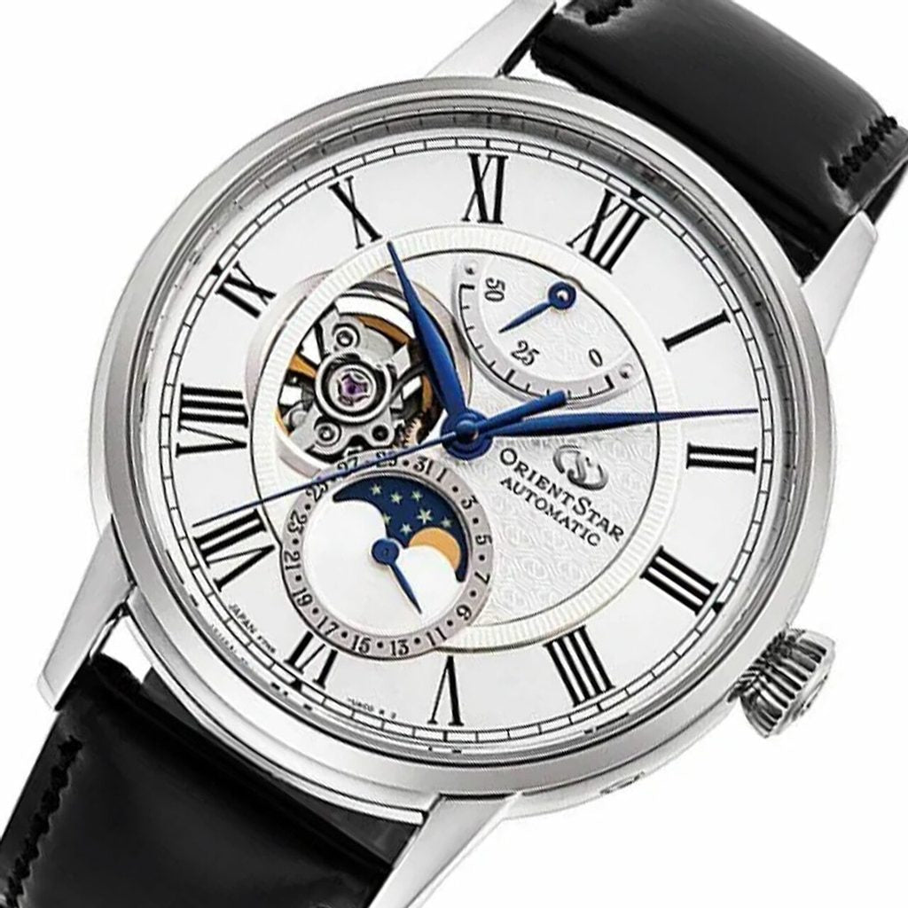 Orient Star Moon Phase Classic Men's Black Watch