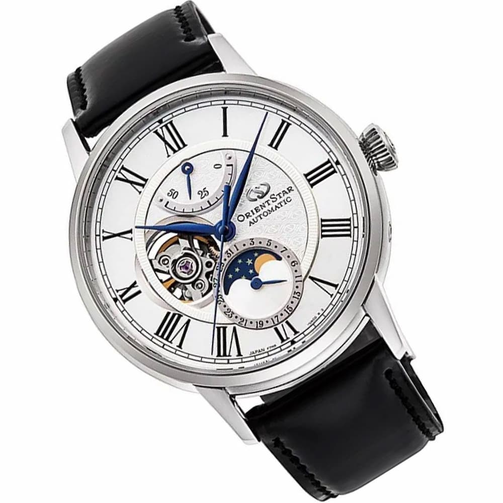 Orient Star Moon Phase Classic Men's Black Watch