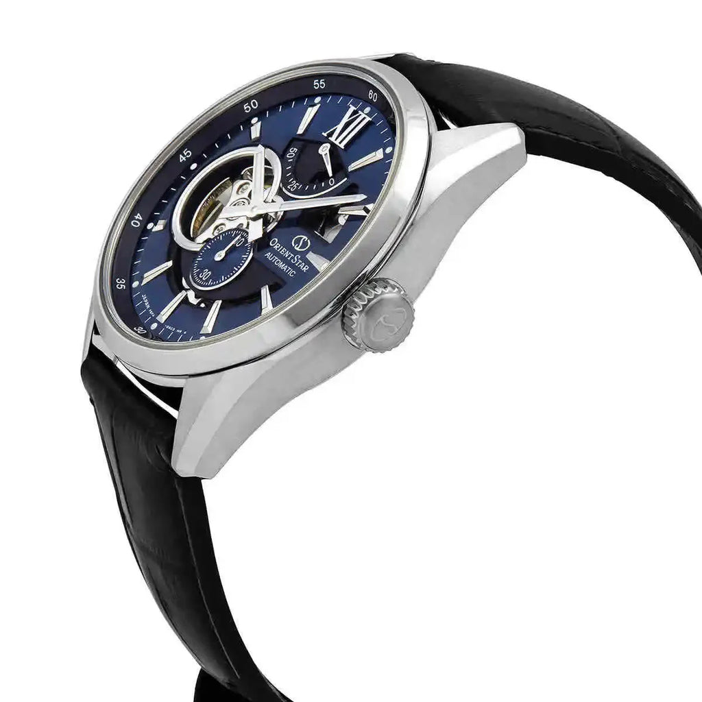 Orient Star Open Heart Men's Black Watch