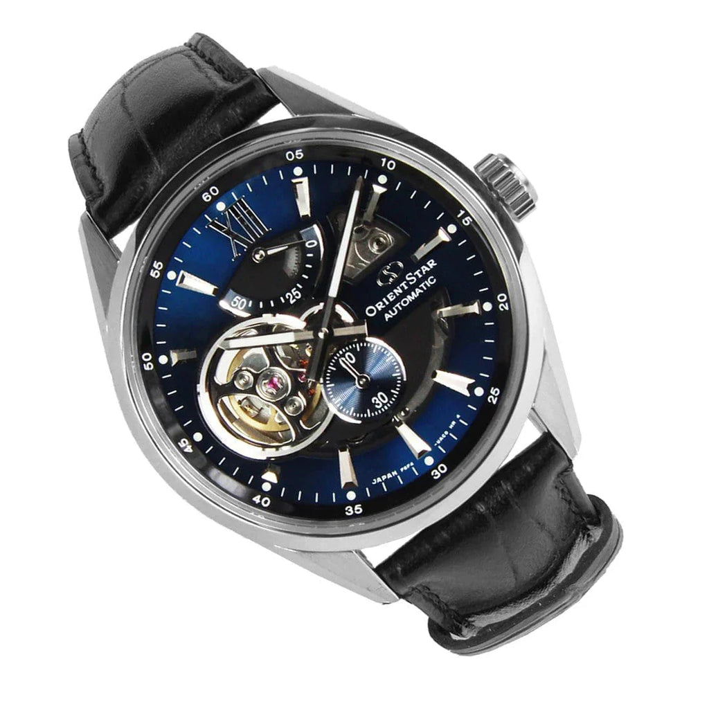 Orient Star Open Heart Men's Black Watch