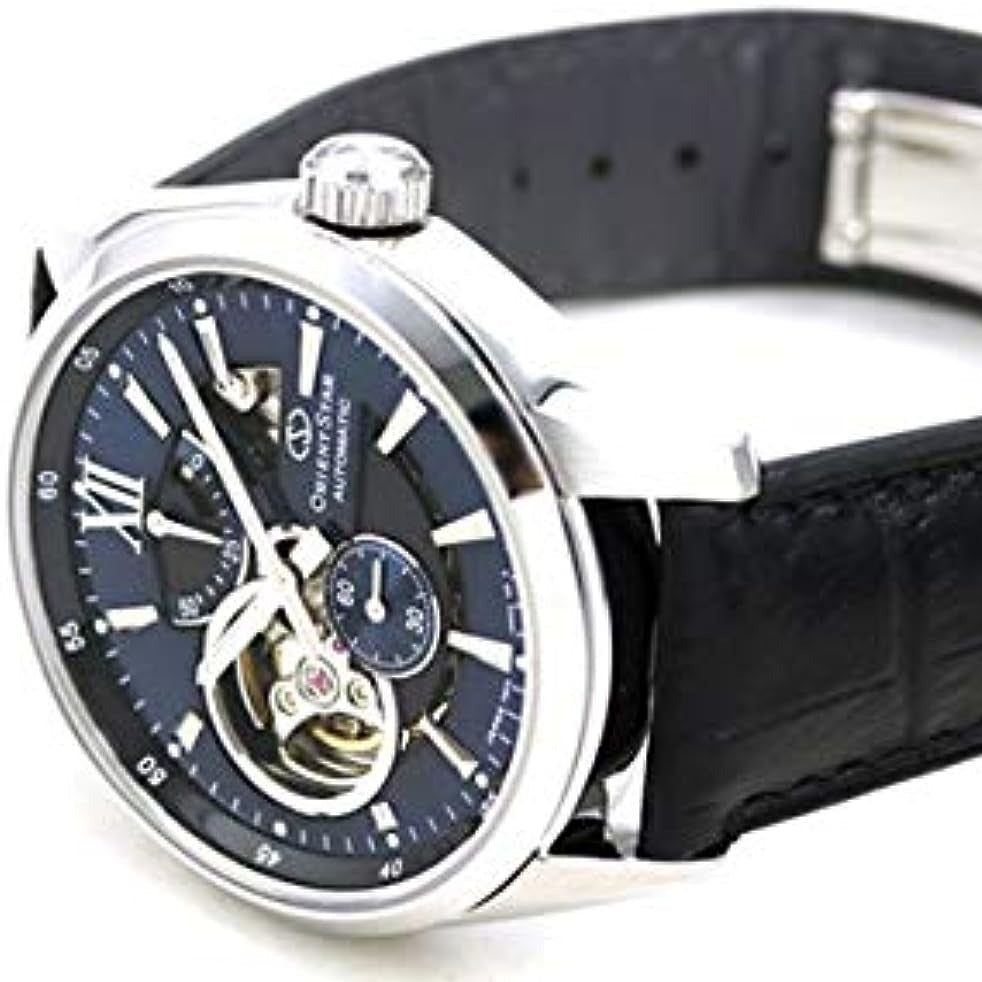 Orient Star Open Heart Men's Black Watch