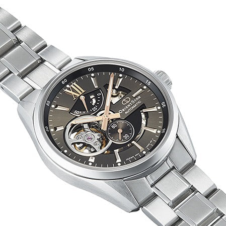 Orient Star Open Heart Men's Silver Watch