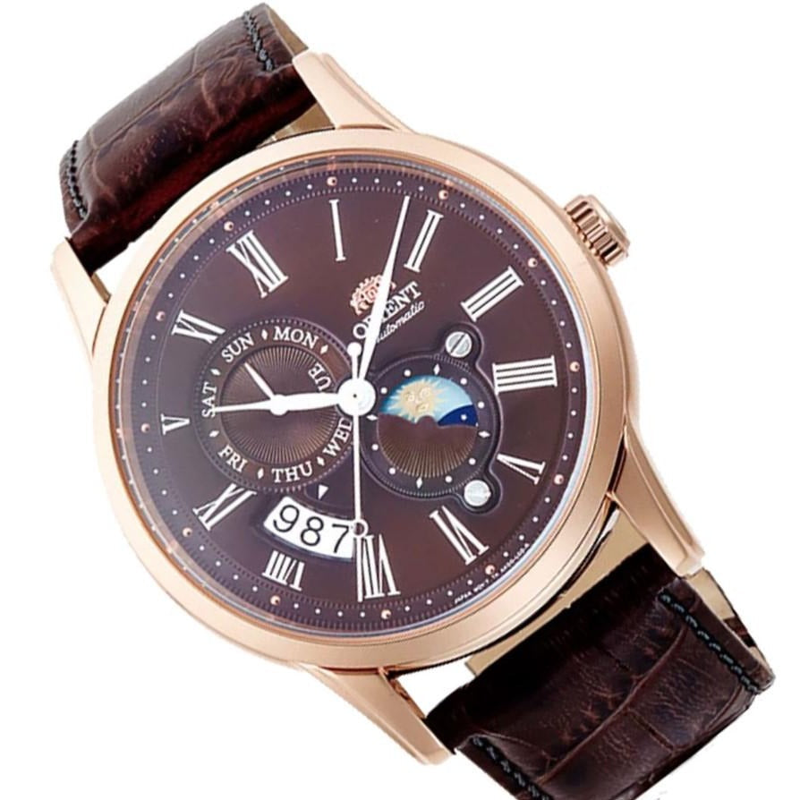 Orient Sun and Moon Men's Brown Watch