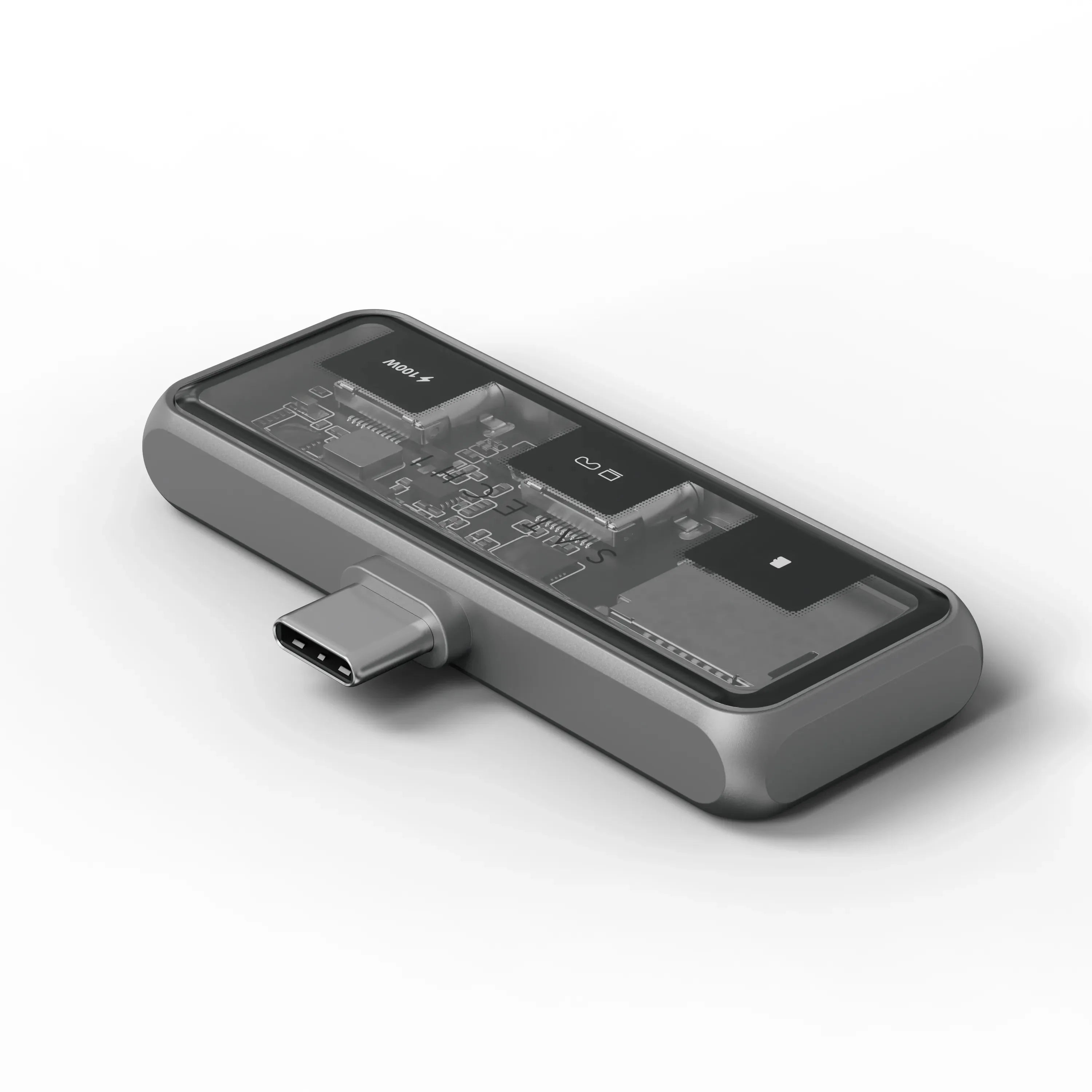 Mobiler XR Hub mit microSD-Leser