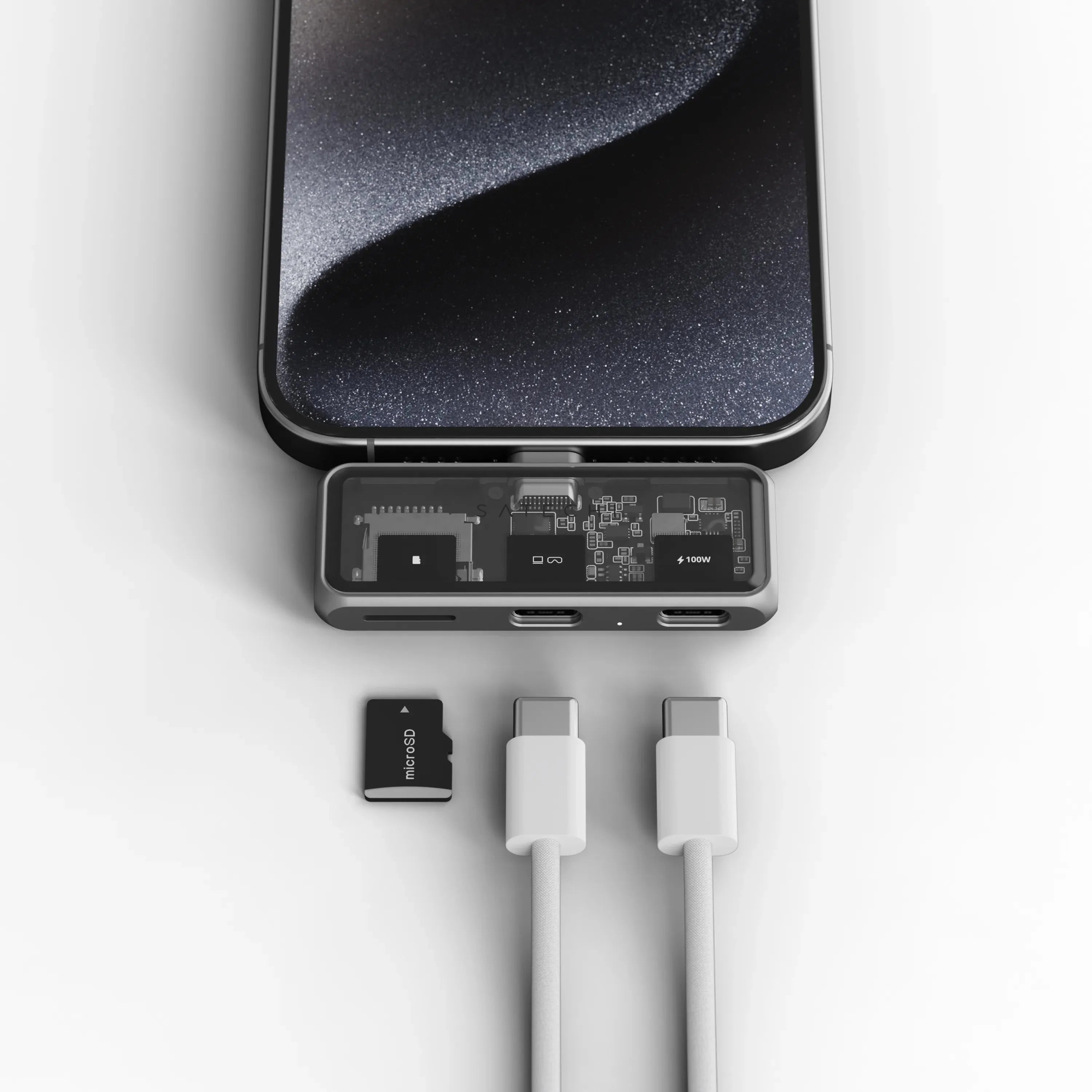Mobiler XR Hub mit microSD-Leser