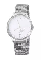 Mondaine Watch Helvetica No1 Light White