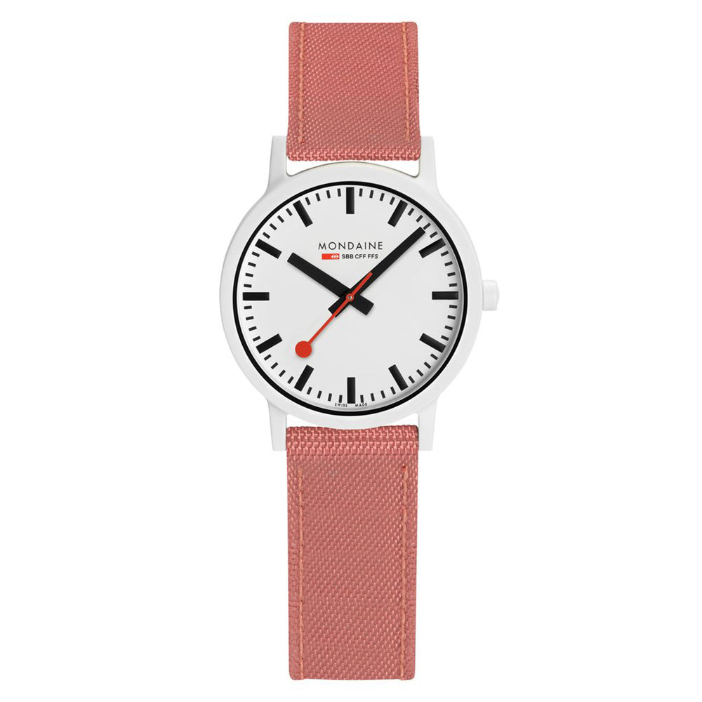 Mondaine Ladies Watch Essence White Pink