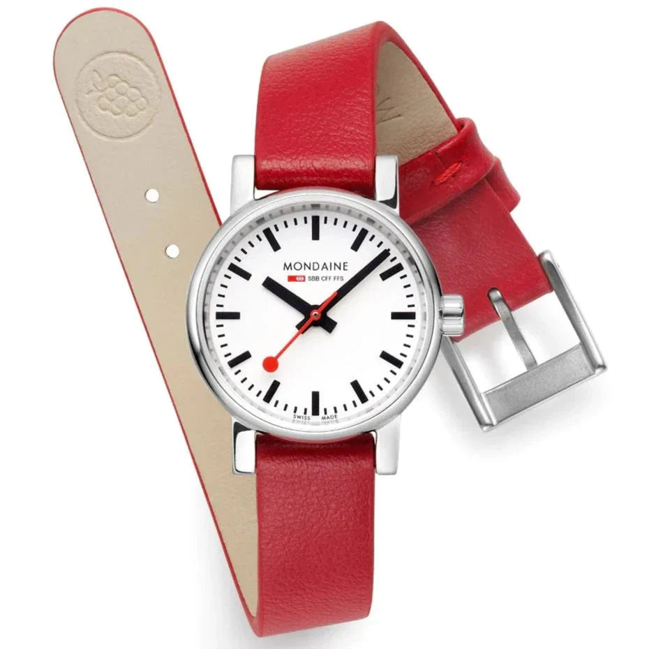 Mondaine EVO2 Red Vegan Grape Ladies Watch