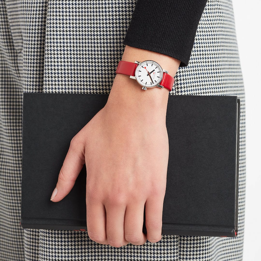 Mondaine EVO2 Red Vegan Grape Ladies Watch