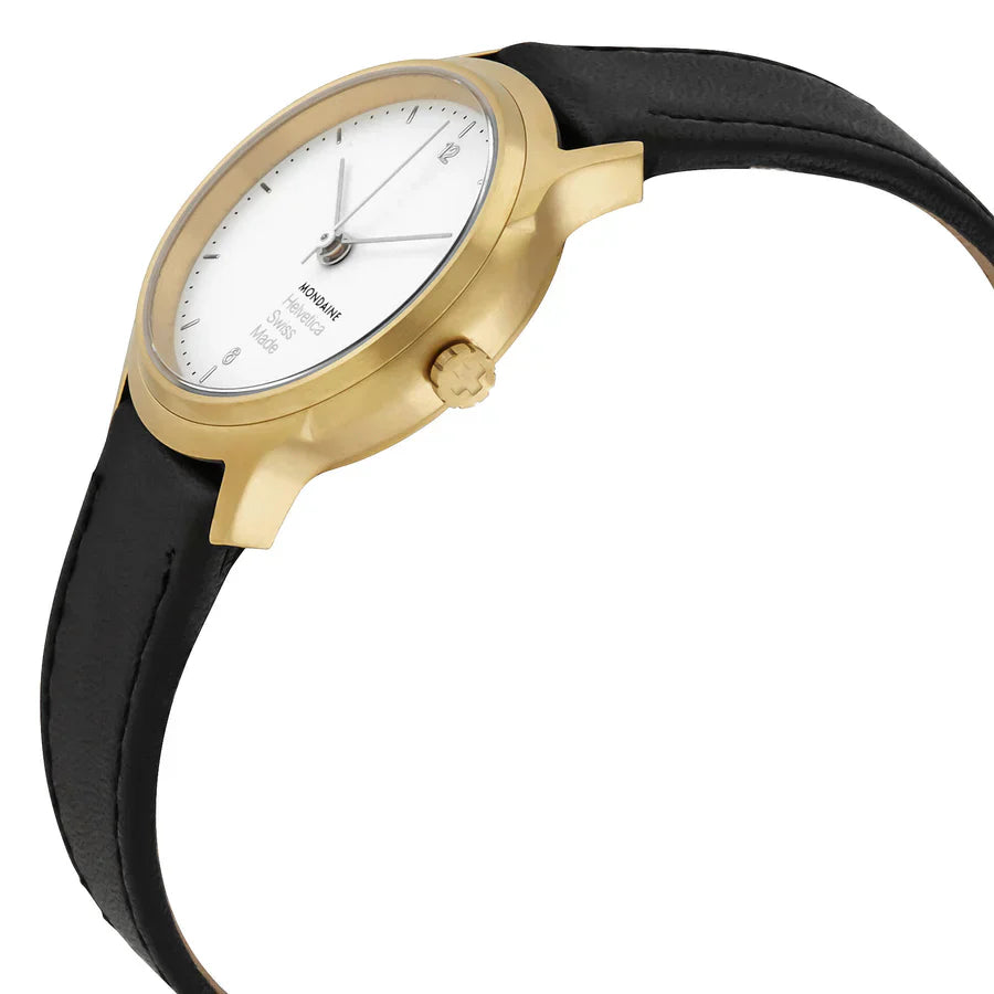 Mondaine Ladies Watch Helvetica No1 Light White Gold