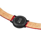 Mondaine Watch Essence Black Red