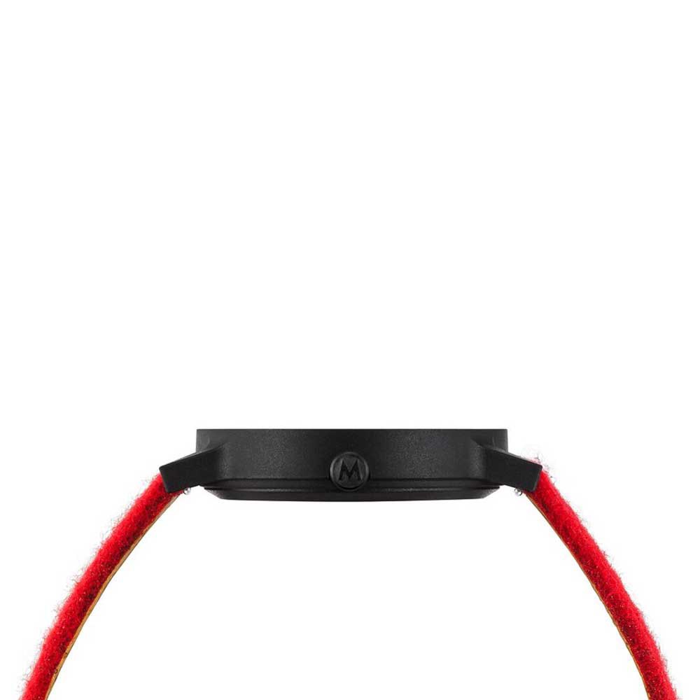Mondaine Watch Essence Black Red