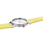 Mondaine Watch Classic Yellow