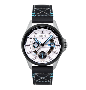 AVI-8 Hawker Harrier White Black Dual Time Watch