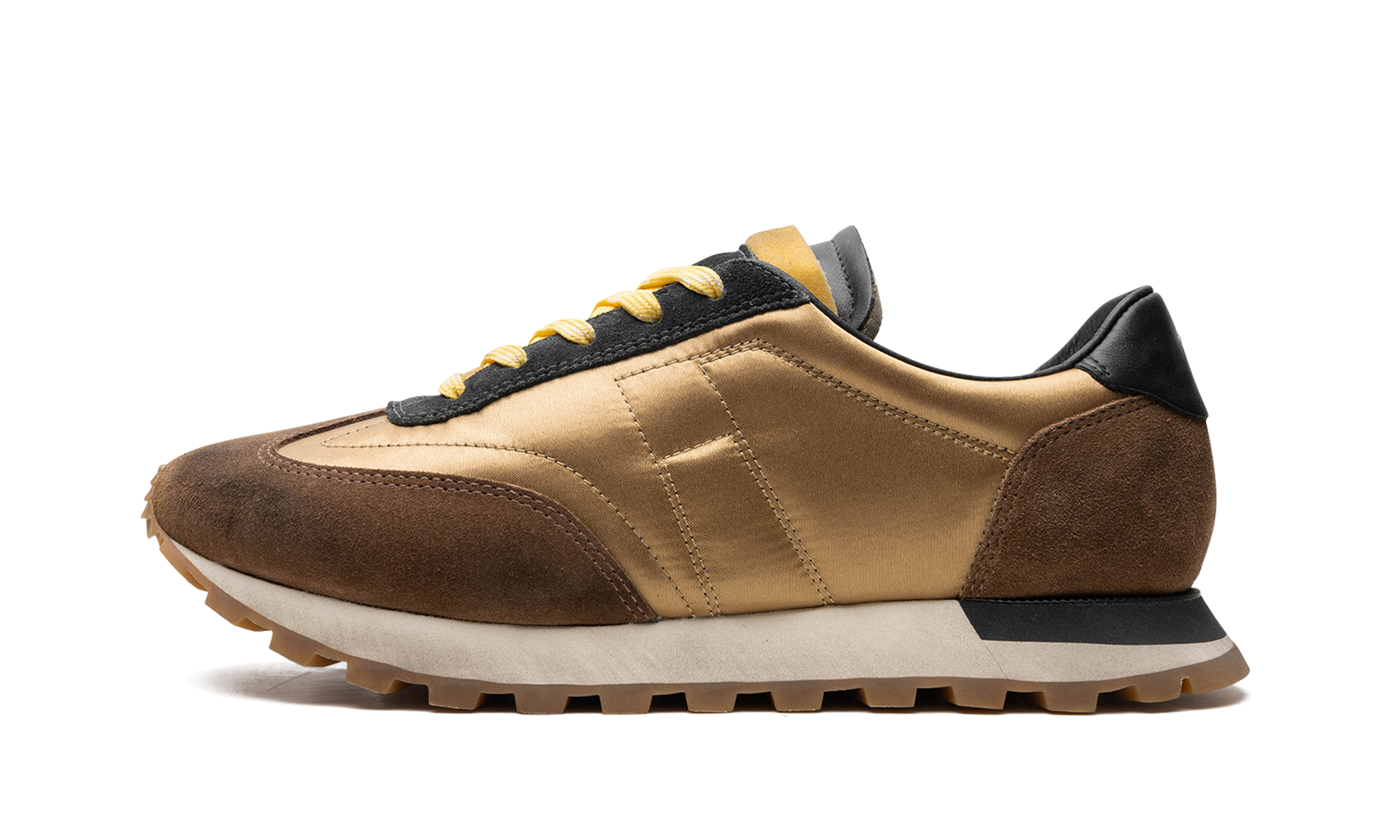 Panelled Retro Runner „Brown Distressed“ S57WS0255 P2706 H7293