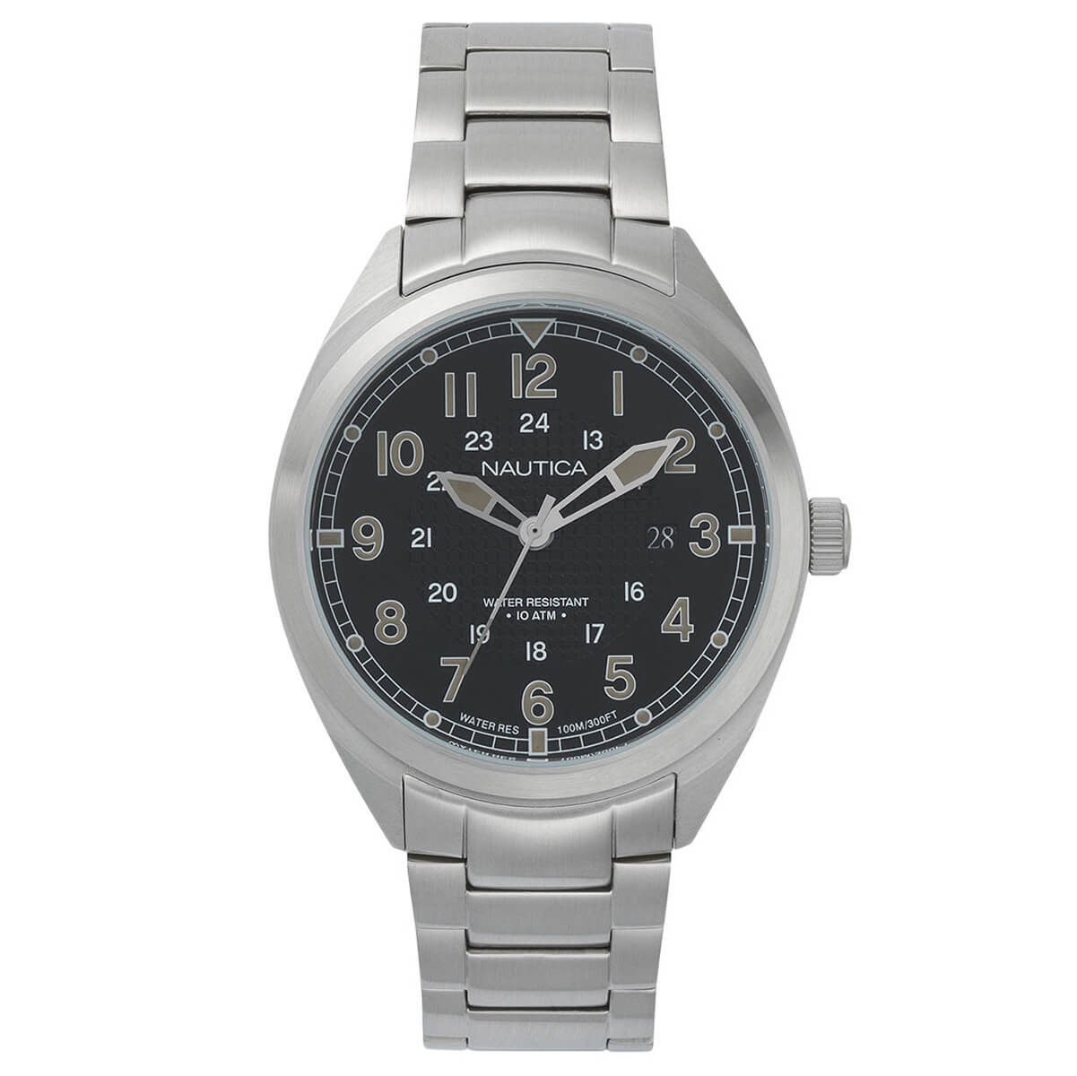 Nautica Men's Watch Battery Park Silver