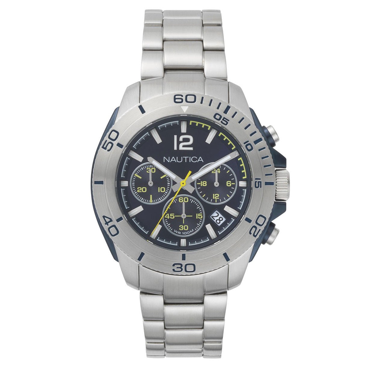 Nautica Men's Watch Chronograph Andover Silver